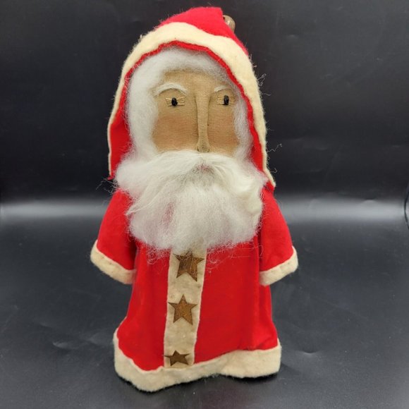 Handmade Rustic Primitive Cloth Santa Christmas Decoration Country Farmhouse - Picture 12 of 12